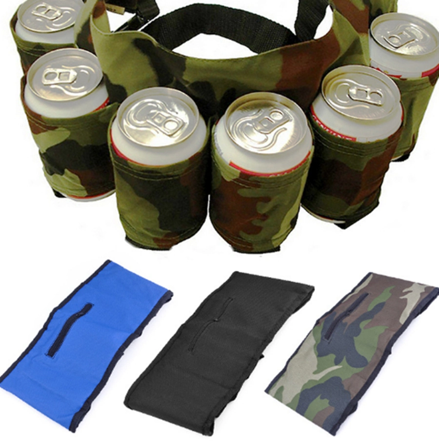 Customize Camouflage Outdoor Trip Fabric Beer Holder Belt